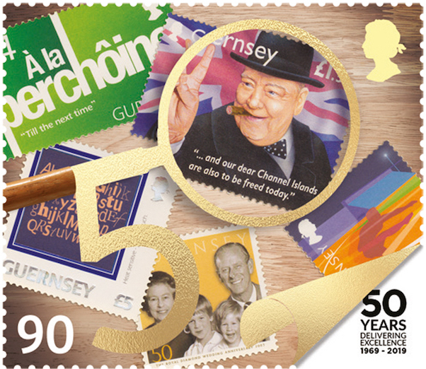 50 Years of Guernsey Post – Churchill Stamp