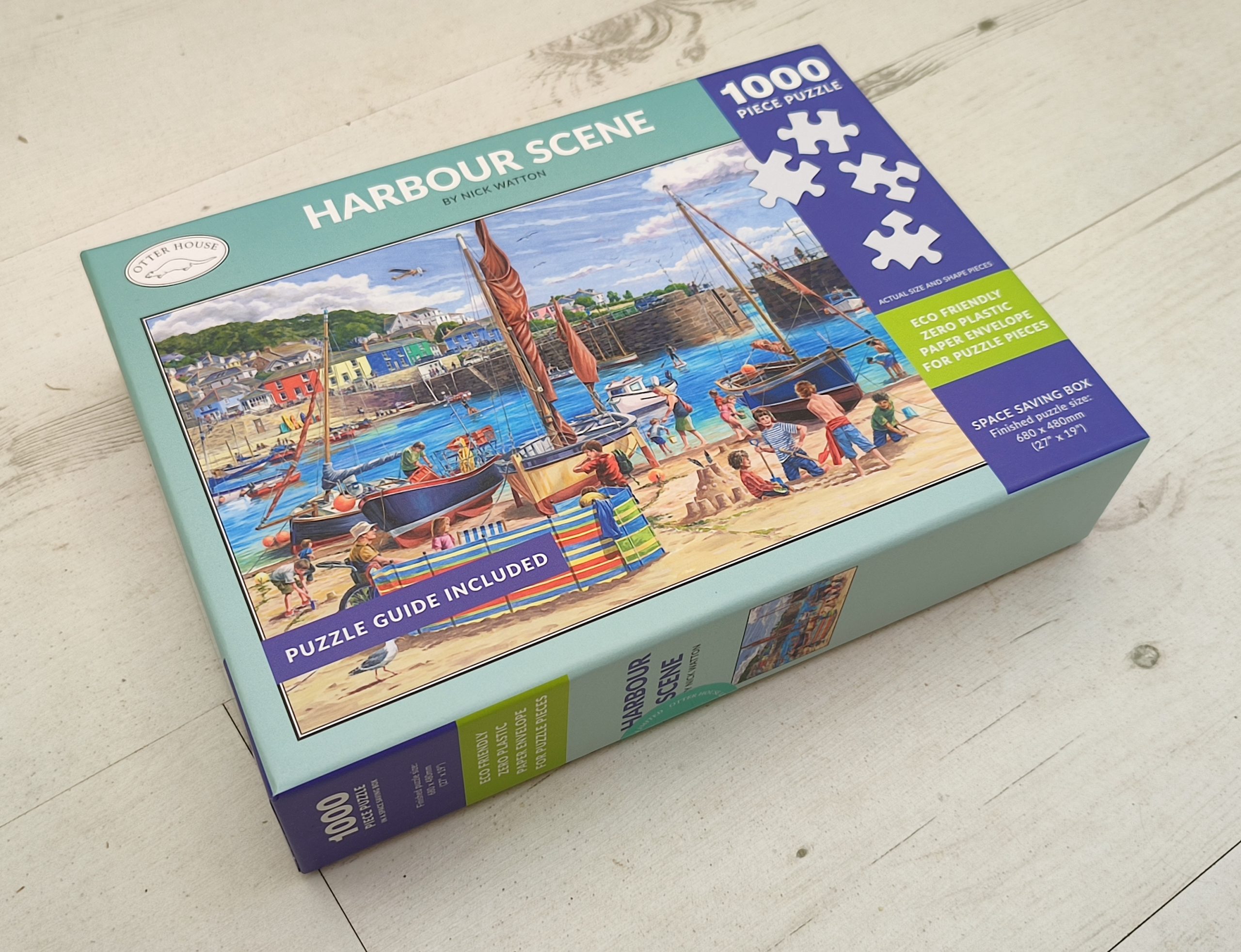 Harbour scene jigsaw box